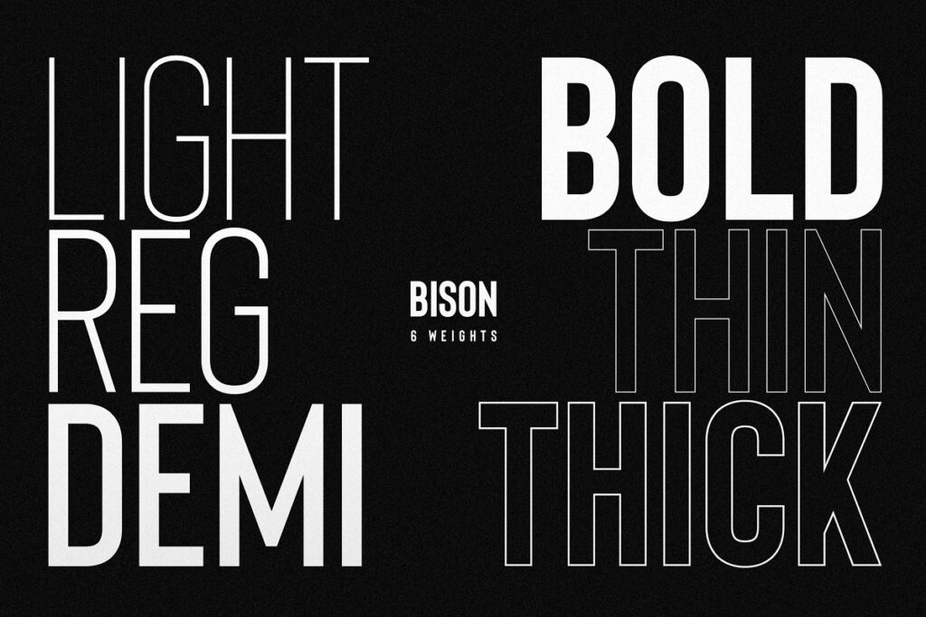 Bison A Powerful Sans Serif Font Free Download