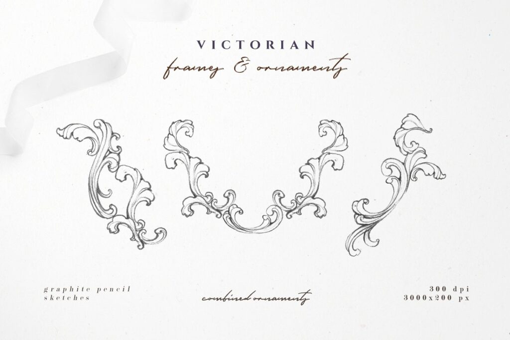 Victorian Frames Ornaments Graphic Free Download